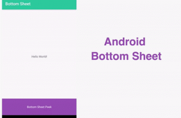 Android Working with Bottom Sheet